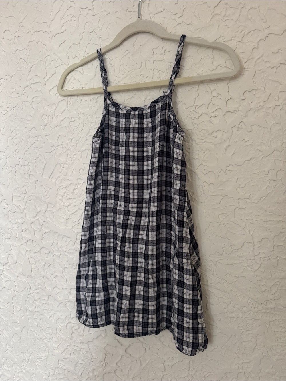Girls sz M (7/8) Art Class plaid jumper dress